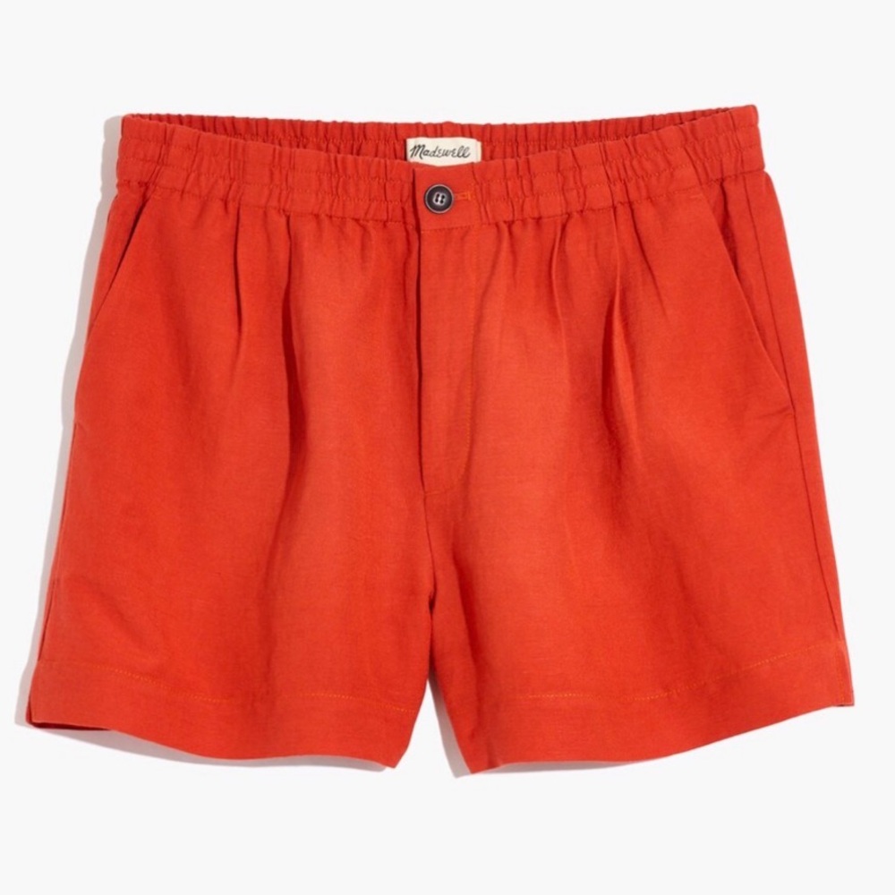 Madewell Linen-Blend Track Shorts